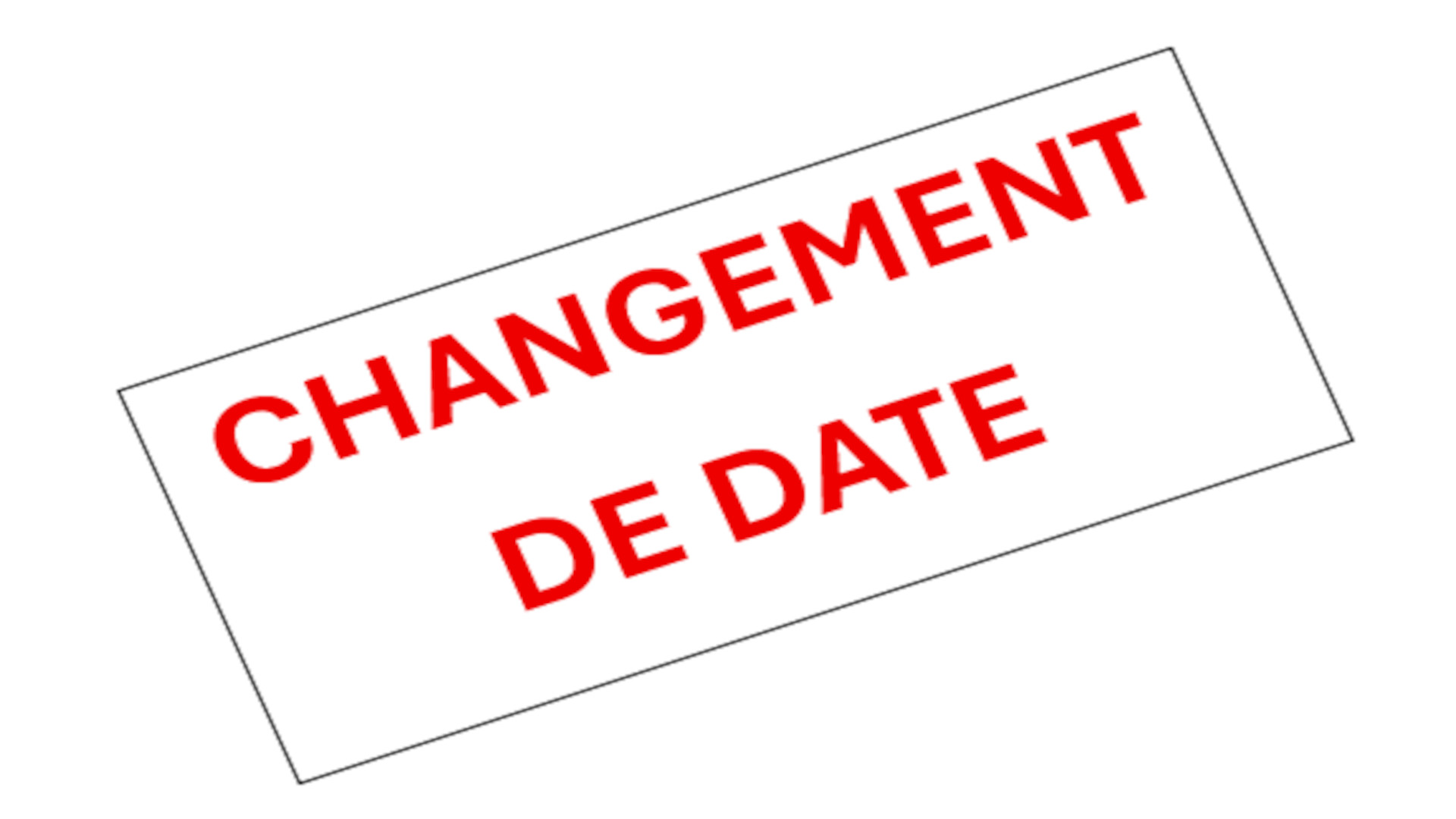 Changement de date